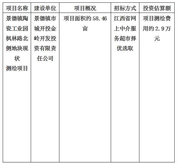 景德鎮(zhèn)陶瓷工業(yè)園楓林路北側地塊現狀
